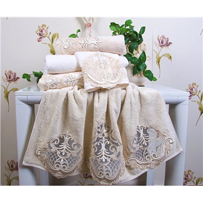 Хлопок Полотенце с Гипюром 50x90 см 1 шт/уп. Evona - Royal Nazik