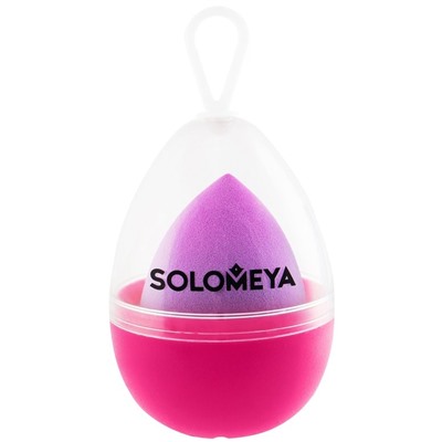 SOLOMEYA Спонж для макияжа Капля XL PURPLE фиолот.