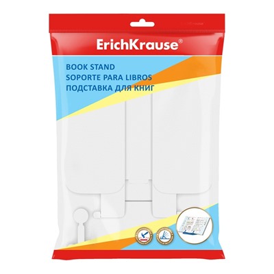 Подставка для книг, ErichKrause, пластиковая, белая