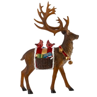 GAEM Фигурка декоративная с подсветкой "Олень", L23 W12 H32 см, (2хAAA н/п)