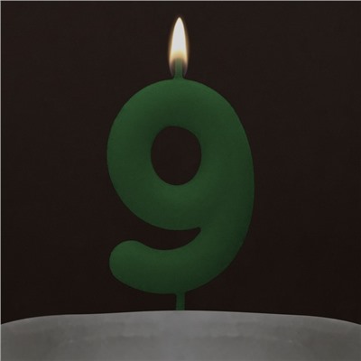 Свеча для торта, цифра «9», светится в темноте, 3,8 х 8 см