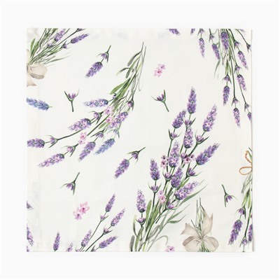 Набор салфеток с декорат. кольцами Этель Lavender 40х40 см - 4 шт, 100% хл, саржа