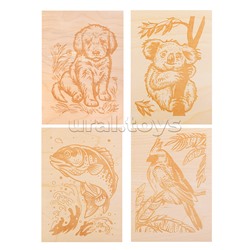 Выжигание. Набор для выжигания по дереву (аппарат с насадками, доски 5 шт)