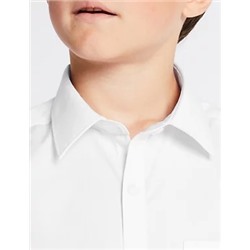 2pk Boys' Slim Fit Non-Iron School Shirts (2-18 Yrs)
