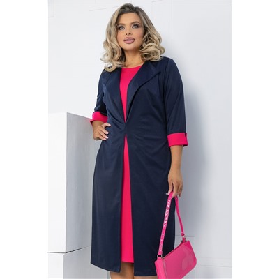 Платье На шпильке (темно-синее) П12676-4