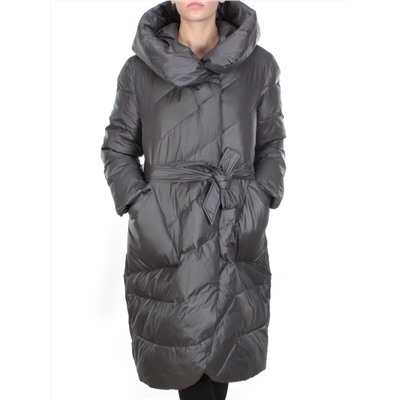 2237 DARK GRAY Пальто женское зимнее AKIDSEFRS (200 гр. холлофайбера)