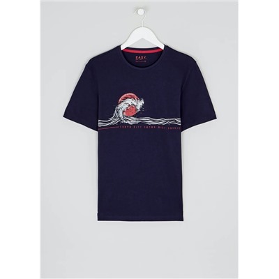 Wave Print T-Shirt