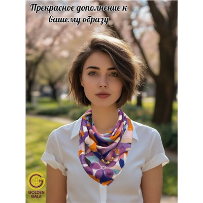 Платок на шею с украшением Артикул 2455/28