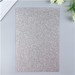 Фоамиран глиттерный Magic 4 Hobby 2 мм цв. серебро, 20×30 см