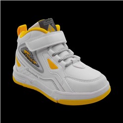 Кроссовки детские высокие В1650-3В белые