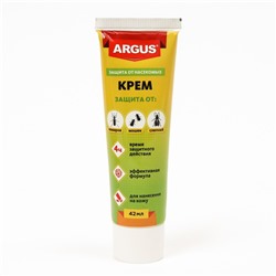 Крем  от комаров, мокрецов, мошек, слепней, для всей семьи "Argus", туба, 42 мл