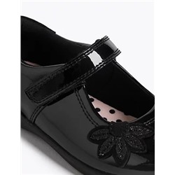 Kids Patent Leather T-Bar School Shoes (8 Small - 1 Large)