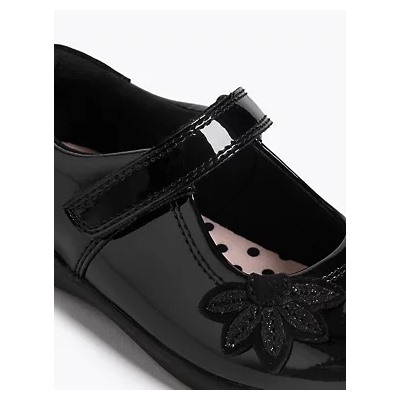 Kids Patent Leather T-Bar School Shoes (8 Small - 1 Large)