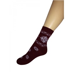 Носки женские М-8 махр бордо