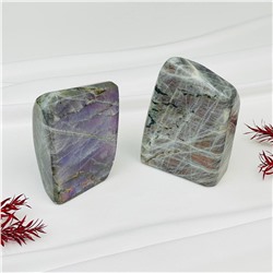 Радуга Самоцветов Срез (экран) из камня Лабрадор полированный