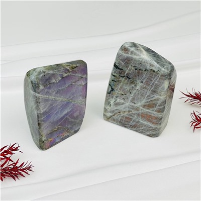 Радуга Самоцветов Срез (экран) из камня Лабрадор полированный