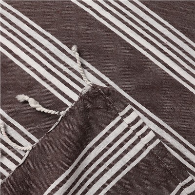 Полотенце - пештемаль пляжное LoveLife Boston, 75×170 см, 80% хл, 20% пэ, 190 г/м², коричневое