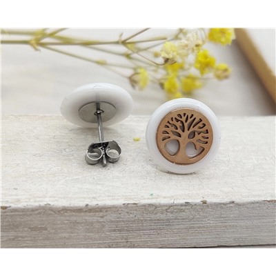 Серьги с керамикой