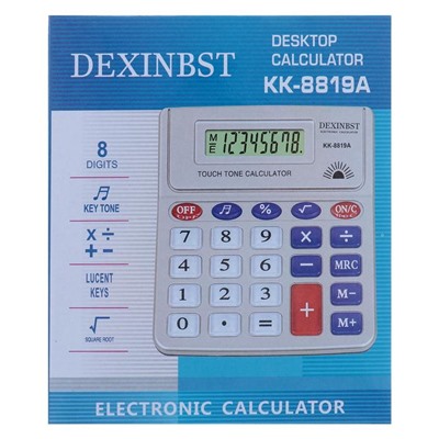 Калькулятор настольный, 8-разрядный, KK - 8819 А, с мелодией