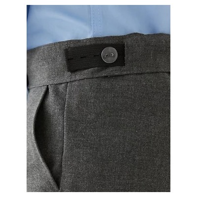 Boys' 2pk Slim Leg School Trousers (2-18 Yrs)