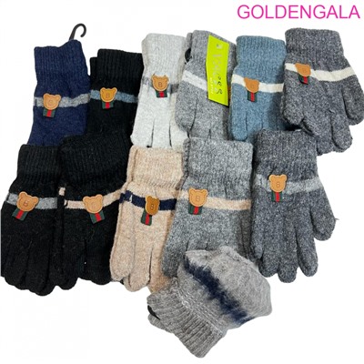 Перчатки для мальчика двойная вязка длина 13 см Арт 6702/3 тип 4