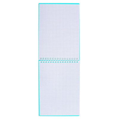 Блокнот А5 80л кл на гребне NEWtone PASTEL Незабудка, пласт обл, бл 80 г/м2
