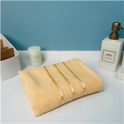 Полотенце махровое 50*80см "Comfort" цвет крем-брюле 06-021, плотность 300гр/м2 TJ, с петелькой-подвесом