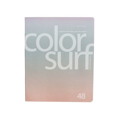 Тетрадь 48л кл COLOR SURF, МИКС