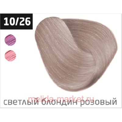 OLLIN PERFORMANCE 10/26 светлый блондин розовый 60мл Перманентная крем-краска для волос