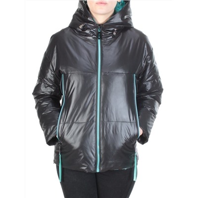 8278 BLACK Куртка демисезонная женская BAOFANI (100 гр. синтепон)