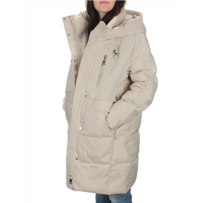 C223 LT. BEIGE Куртка зимняя женская (200 гр. холлофайбера)