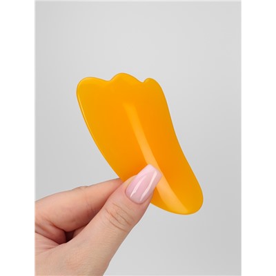 Массажёр гуаша «Лапка», 10×5 см, оранжевый