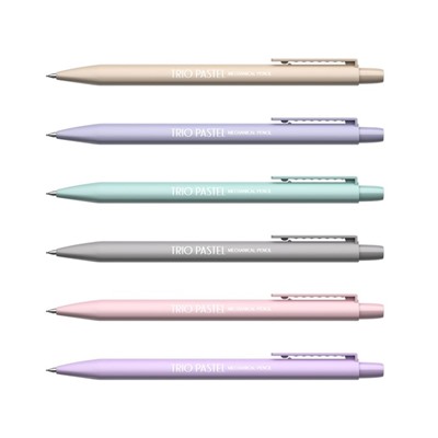 Карандаш механический с ластиком ErichKrause «Trio Pastel», 0.5 мм, НВ, в коробке, МИКС