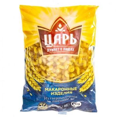 ЦАРЬ Макароны ВИТОК гр.А в/с 400гр