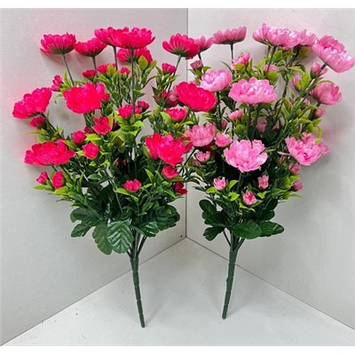 Цветы искусственные декоративные Хризантема кустовая 18 веток 54 цветка 45 см