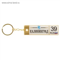 Двусторонний брелок автономер "Калининград"