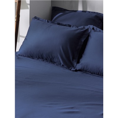 Простыня 1.5 спальная SL Home Tencel, 160×235 см, синяя, тенсель