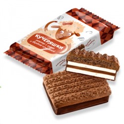 Печенье Кучеряшки глазированное суфле-вареная сгущенка 63г/КИО/(в заказ по 5 шт)