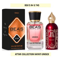 Beas U745 Attar Collection Hayati Unisex edp 50 ml, Парфюм унисекс Beas U745 создан по мотивам аромата Attar Collection Hayati