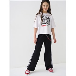 Комплект для девочки: футболка, брюки