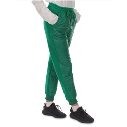 2847 GREEN Брюки спортивные зимние женские