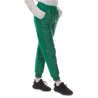 2847 GREEN Брюки спортивные зимние женские