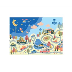Клеенка для уроков труда Мульти-Пульти "Автопутешествия", 35*50см, ПВХ