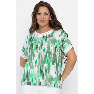 Блуза Лаванда (зеленая) Б13865-1М