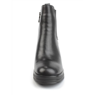 04-M3-836 BLACK Ботильоны зимние женские (натуральная кожа, натуральный мех)