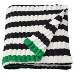 Плед черно-белый, MOSSMOTT Throw Black/White, произв. IKEA