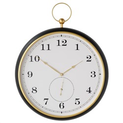 KUTTERSMYCKE, Wanduhr, schwarz,, 46 cm