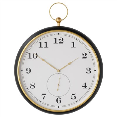 KUTTERSMYCKE, Wanduhr, schwarz,, 46 cm