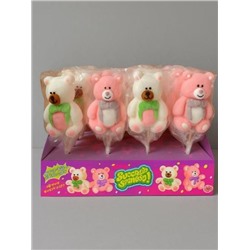 Воздушный зефир на палочке «Заплющь зефирку! МИШКИ», 24шт.