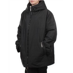 F-801 BLACK Куртка демисезонная женская (100 гр. холлофайбер)